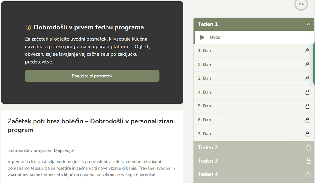 Vaš program je pripravljen